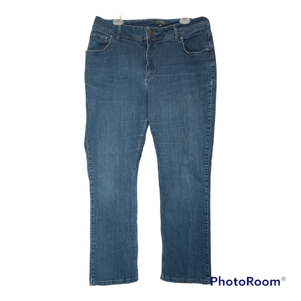 Riders by Lee Denim blue jeans size 18M 33" inseam 12.5" high rise